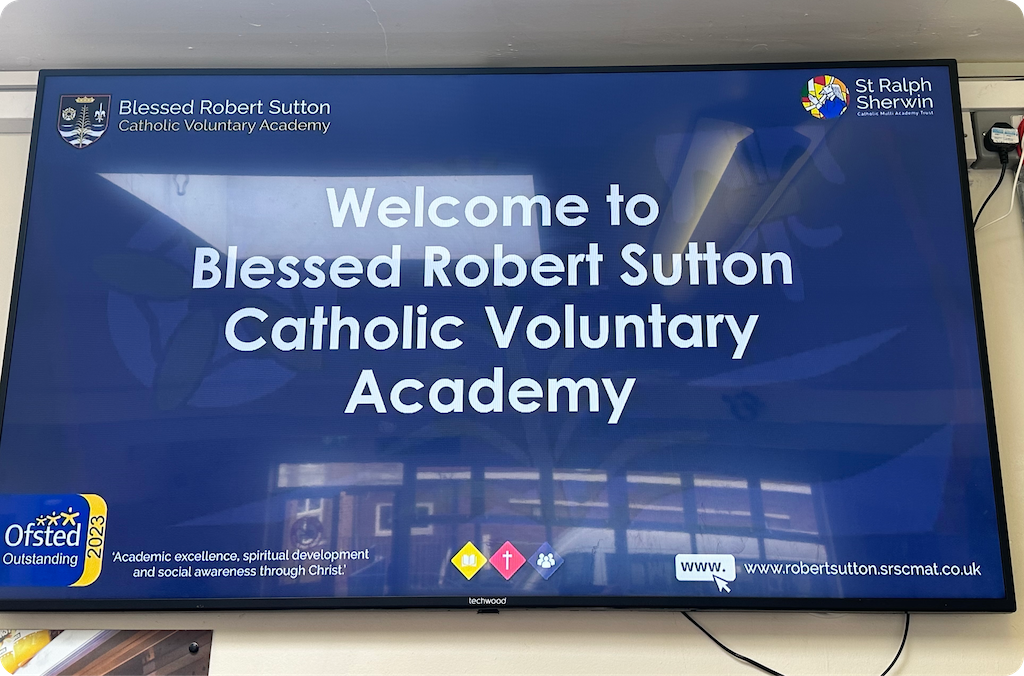 Display at blessed robert sutton catholic voluntary academy