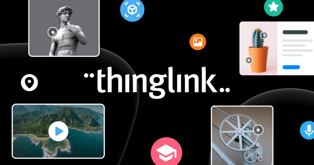 Graphic featuring Thinglink edtech tool